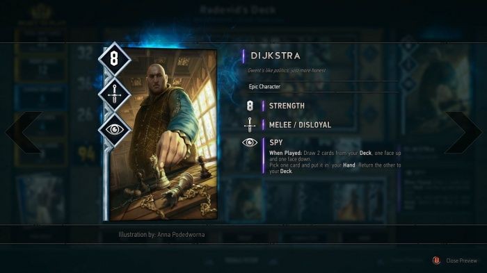 Gwent: the witcher card game: превью (игромир 2016)