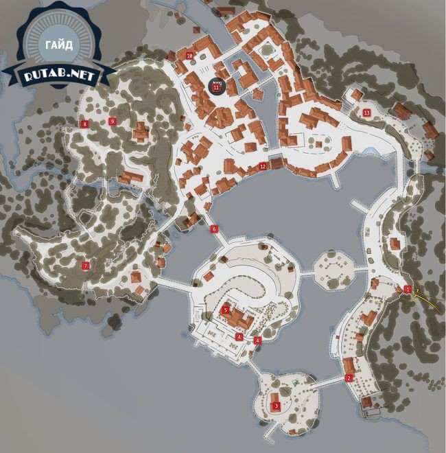 Карта | миссия 7: особняк джови фьорини
