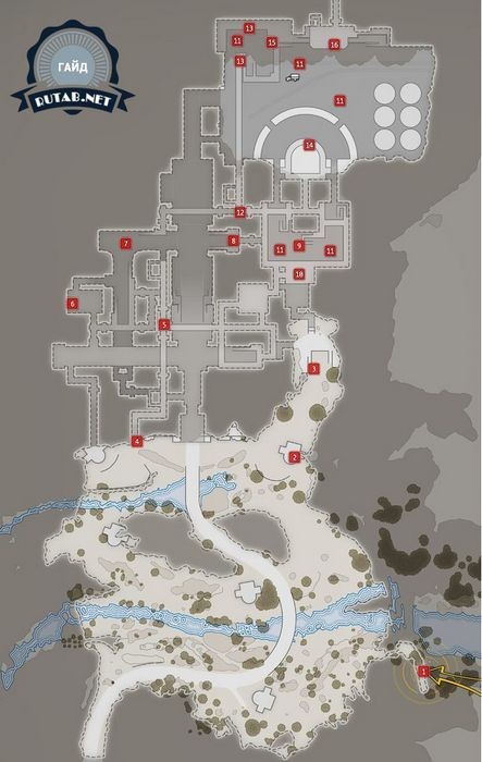 Карта | миссия 8: крепость аллагры