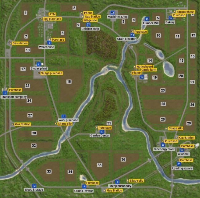 Карта сосновки | гайд farming simulator 15
