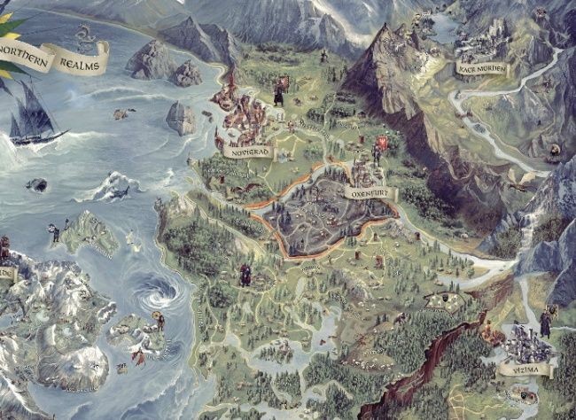Карта «the witcher 3: wild hunt» и новые подробности