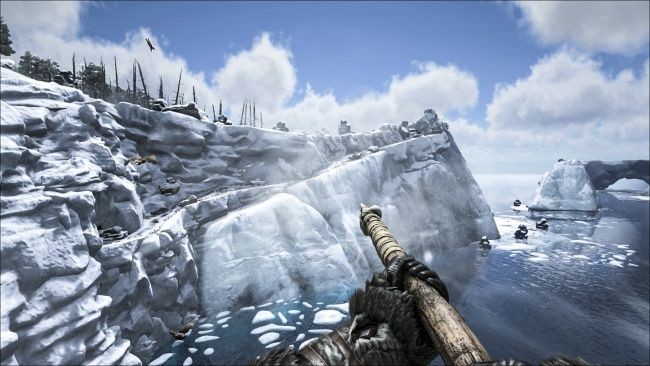 Патч для ark: survival evolved добавит снег и болота
