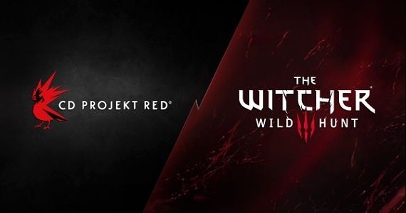 Представлены логотип и краткое описание the witcher 3: wild hunt